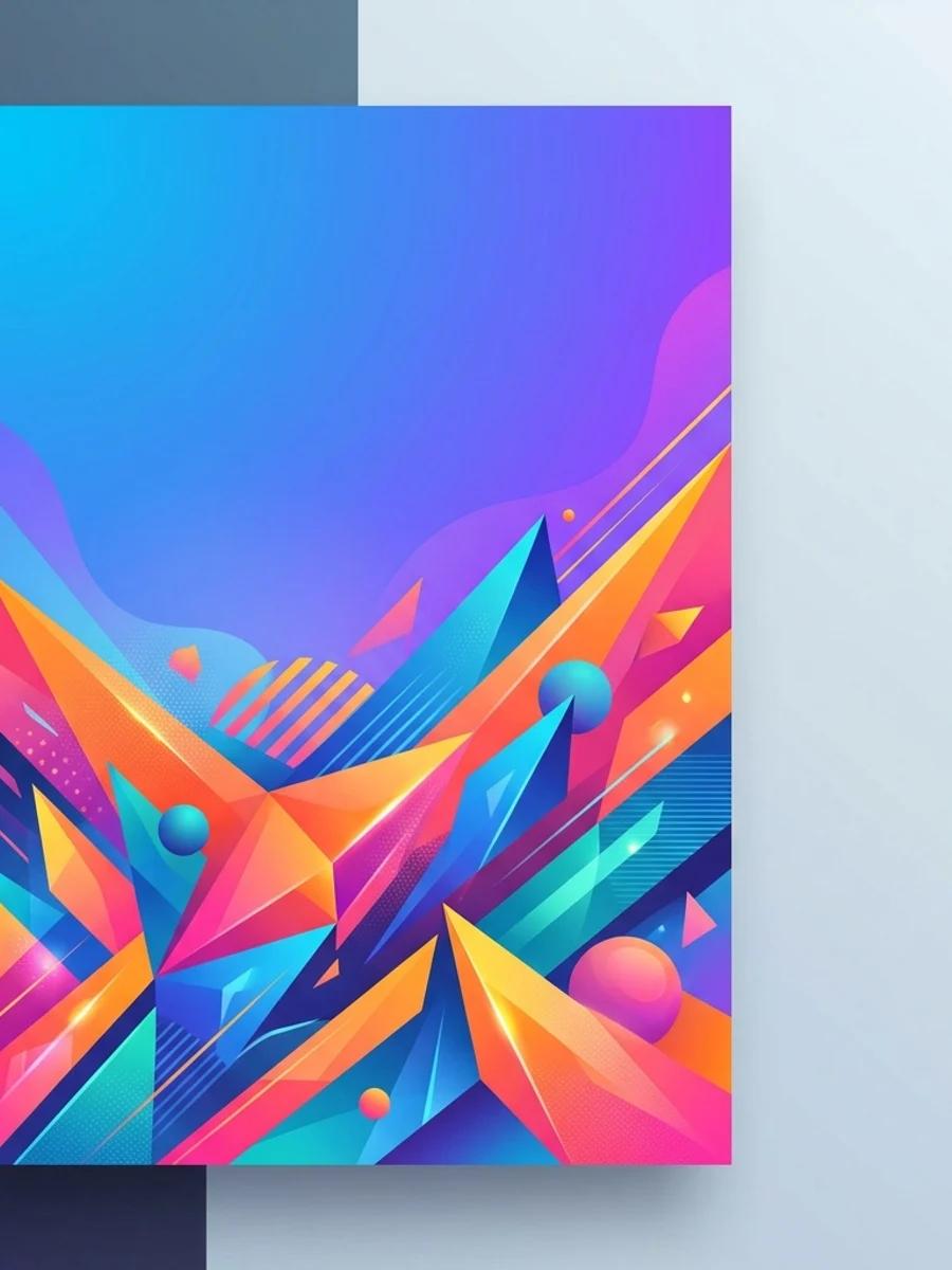 Poster khuyến mãi hiện đại gradient