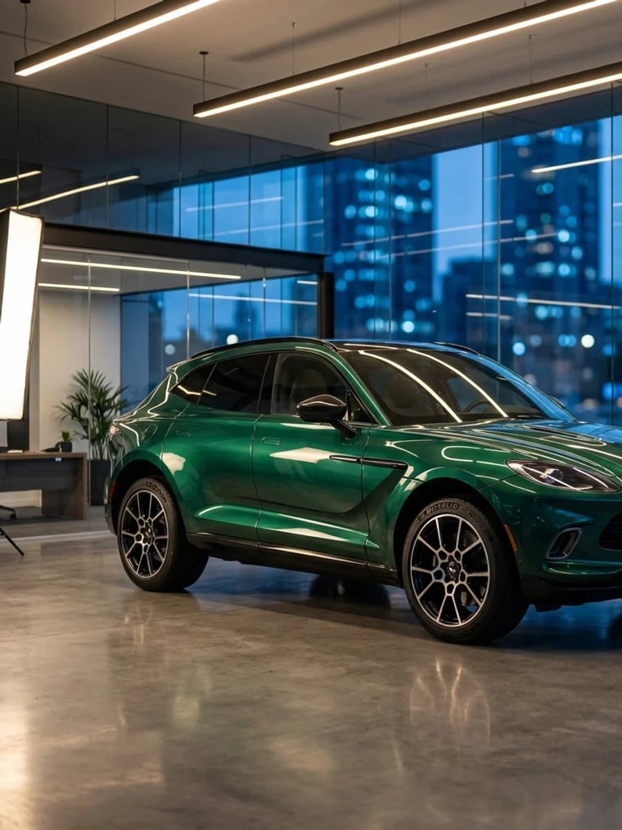 Quảng cáo xe trong showroom